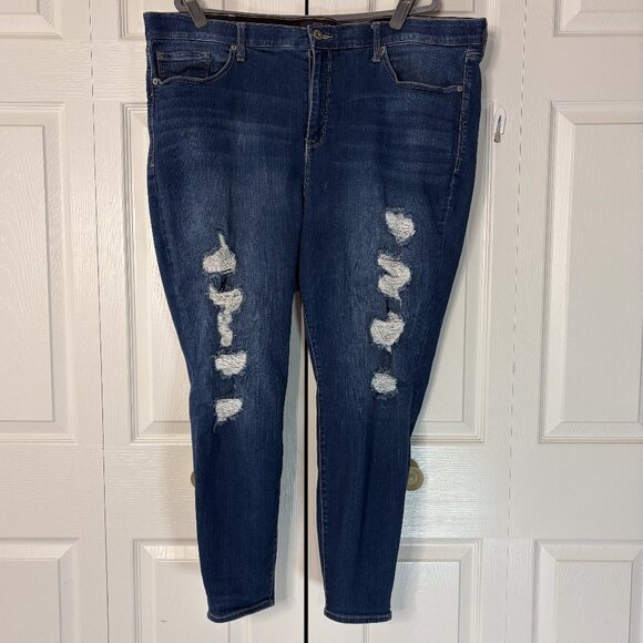 Torrid Premium Sky High Skinny Distressed Jeans Size 26R - Picture 1 of 7